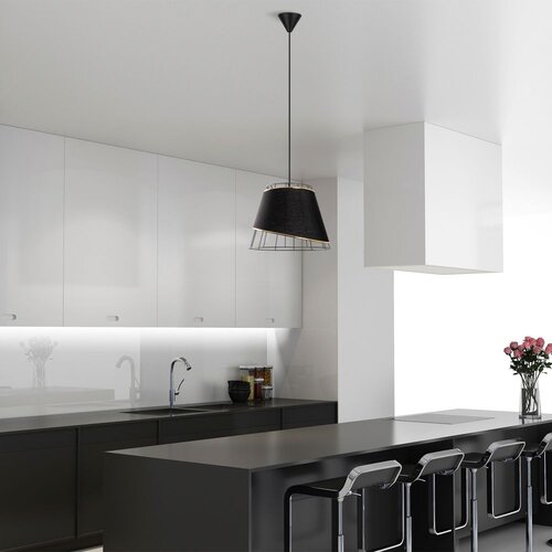 Opviq Coniform - Black, Gold BlackGold Chandelier Cene