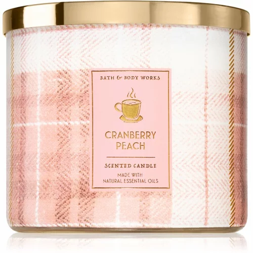 Bath & Body Works Cranberry Peach mirisna svijeća 411 g