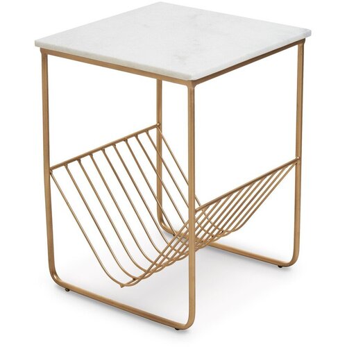 Premier Housewares Pomoćni stol s mramornom pločom 40x40 cm Mandoli &ndash; Cijene