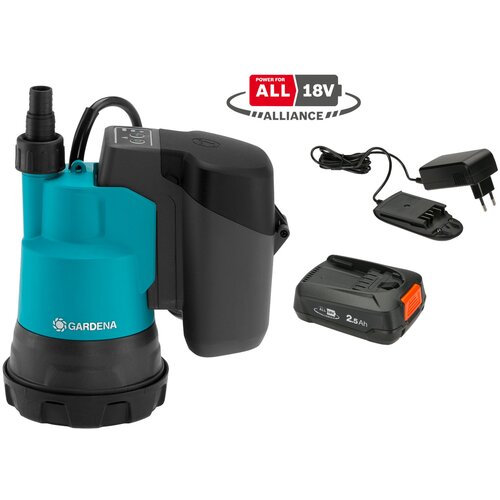 Gardena Akku Klarwassertauchpumpe 2000/2 18V P4A, ukljucujuci akumulator 2,5 Ah, 14600-61 Cijene