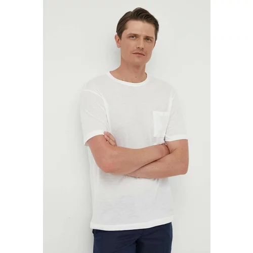 United Colors Of Benetton Bombažna kratka majica bela barva