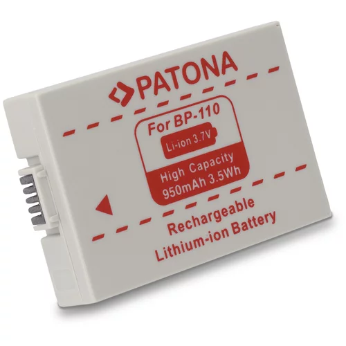 Patona Baterija BP-110 za Canon HF R26 / HF 28 / HF 206, 950 mAh