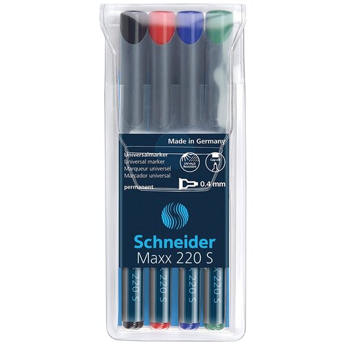 Schneider Marker OHP 220 S 0,4 mm, komplet - 4 kosi Cene