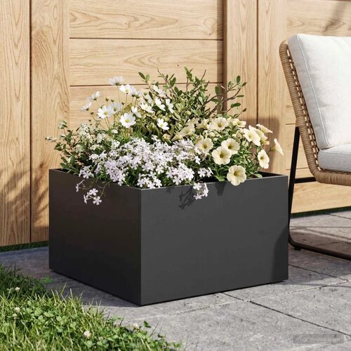  Vrtna saksija Crna 60 x 60 x 30 cm Čelična vrata - Crna 60 x 60 x 30 cm 1 Cijene