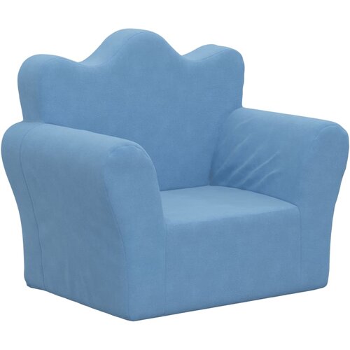 Maison Chic Otro&amp;scaron;ki kavč - Otro&amp;scaron;ki divan - Otro&amp;scaron;ki sedež moder mehak pli&amp;scaron;, (21729540) Slike