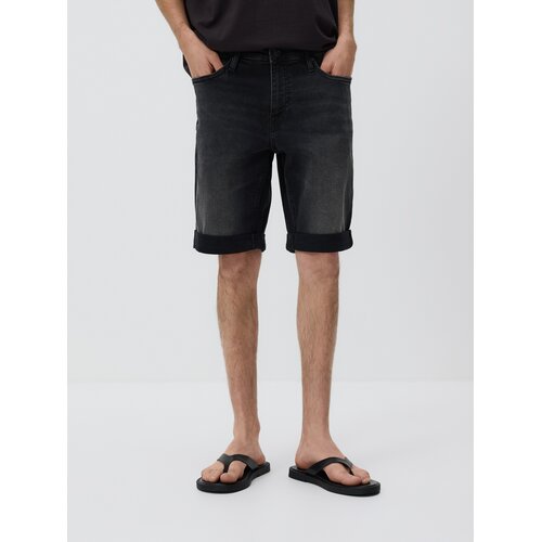 Reserved Slim fit kratke hlače od trapera - crno Cene