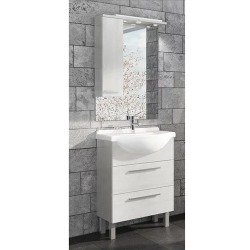 Tboss kopalniška omarica z umivalnikom Trend, 65cm, bela sij