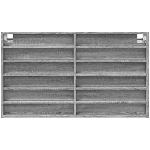  Vitrina boja sivog hrasta sonome 100x8,5x58 cm drvena Slike
