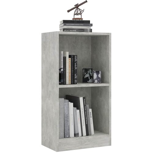  Polica za knjige beton siva 40x24x75 cm konstruirano drvo Slike