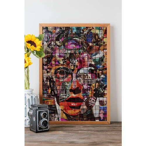 Wallity uramljena slika Popmosaıc18, 33x48 cm Cene