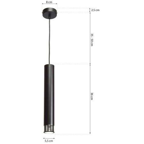  Luster na sajli DANI 1xGU10/8W/230V Slike