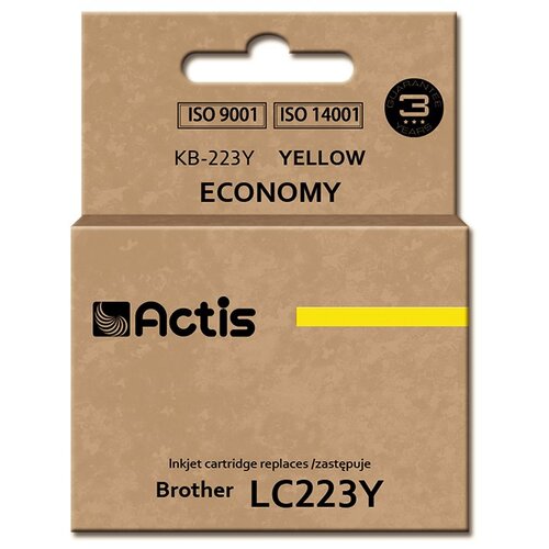 Actis KB-223Y ink (replacement for Brother LC223Y; Standard; 10 ml; yellow) Cijene