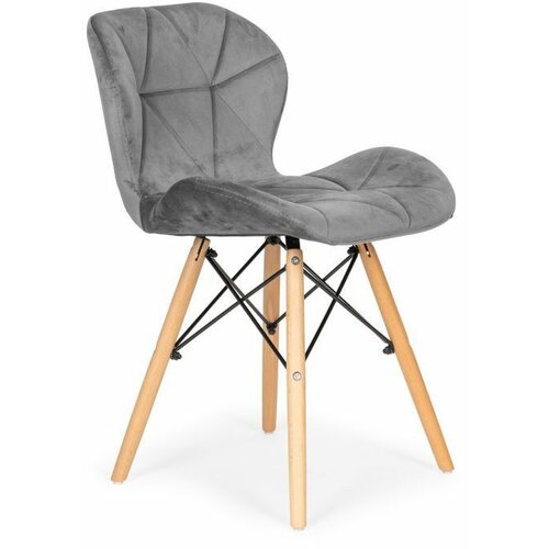Modern Home modernhome ferra trpezarijske stolice set 4 kom velvet siva KJC208 gray Slike