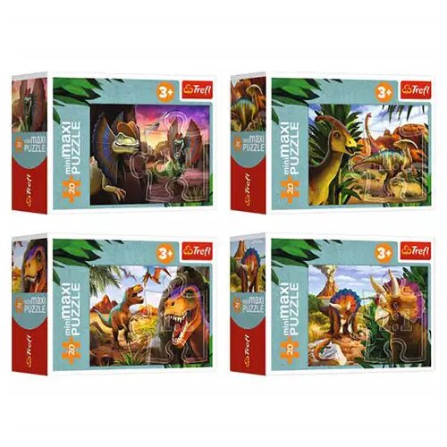 Trefl Otkrijte svijet dinosaura MiniMaxi puzzle od 20 dijelova - Cene