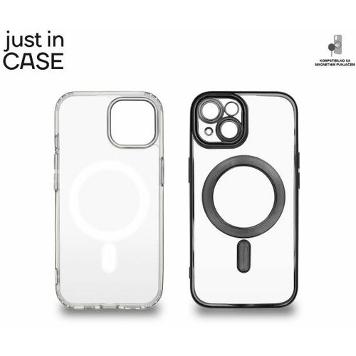 Just In Case 2u1 extra case mag mix paket crni za iphone 15 Cene