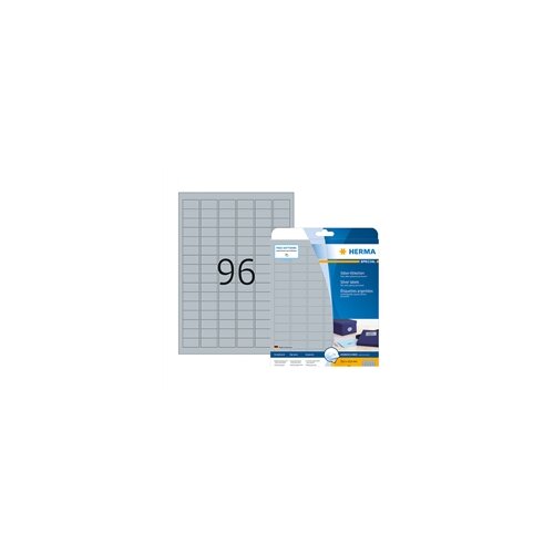 Herma Samoljepljive naljepnice Superprint 4110, (30,5 x 16,9 mm), 25/1, srebrne Cijene