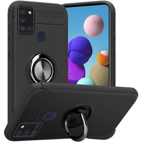 Cadorabo Case, združljiv s Samsungom v črni barvi - sivi - za&amp;scaron;čitni pokrov s fokusnim obročem iz silikona TPU, (20572483) Slike