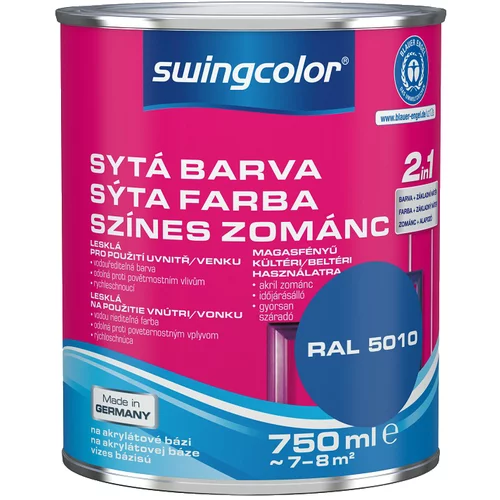 SWINGCOLOR Visokosijoči barvani lak 2 v 1 (barva: modra, 750 ml)