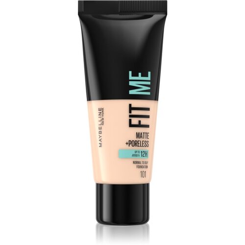 Maybelline fit me! matte + poreless tekoč puder za poenotenje kože z mat učinkom 30 ml odtenek 101 true ivory Slike