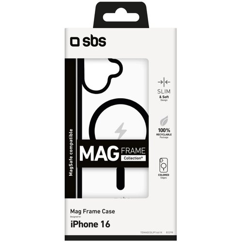 Sbs Mag okvir Etui crno za iPhone 16 TEMAGCOLIP1661K Slike