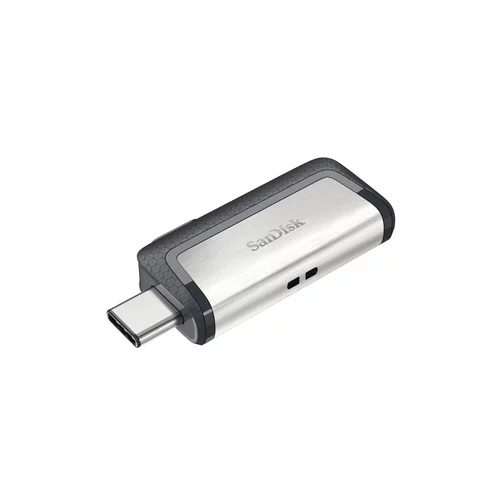 Sandisk USB ključek 256GB ULTRA DUAL, 3.1/3.0, srebrno-črn, drsni priključek (SDDDC2-256G-G46)