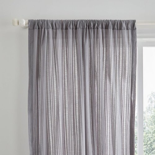 Pineapple Elephant Siva zavesa 229x140 cm Zofia Broderie Anglaise - Pineapple Elephant Cene