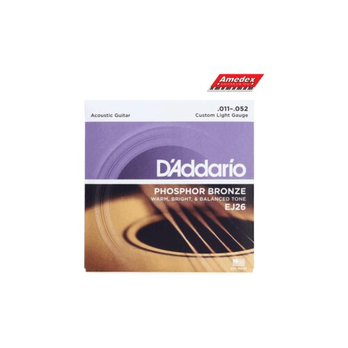  ŽICE ZA AK. GIT. D&amp;rsquo;ADDARIO EJ26, PH. BR., 11-52 Slike