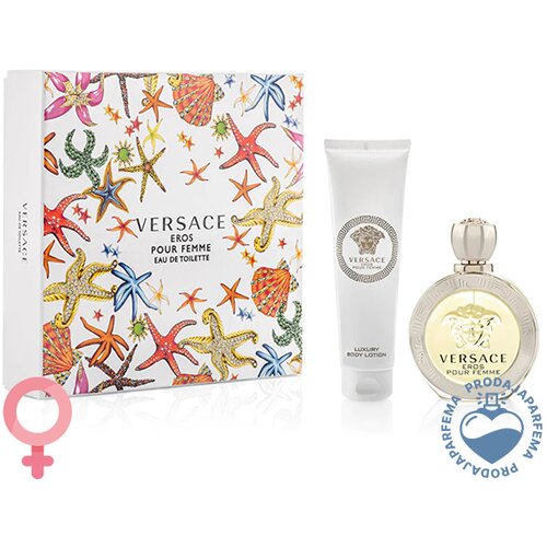 Versace Eros Pour Femme 100ml EDT + Luxury Body Losion 150ml Slike