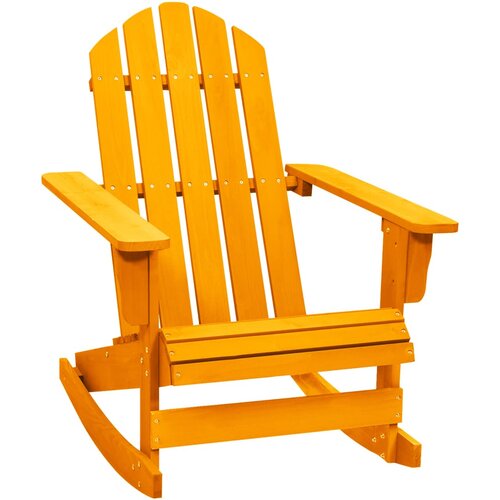 VidaXL Vrtni gugalni stol Adirondack trden les jelke oranžen Slike