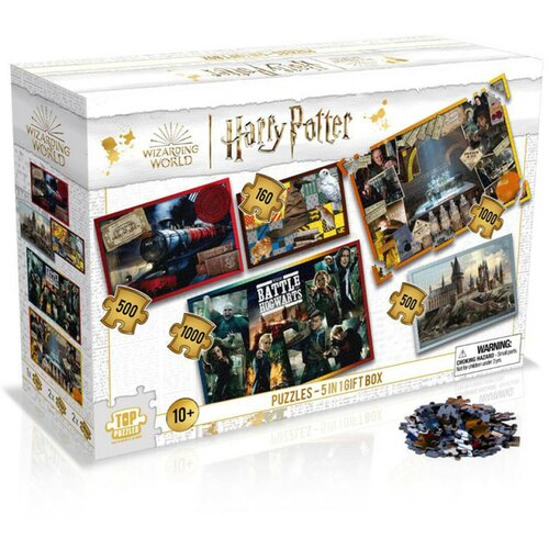 Winning Moves puzzle harry potter - 5 in 1 puzzles - gift box outlet Slike