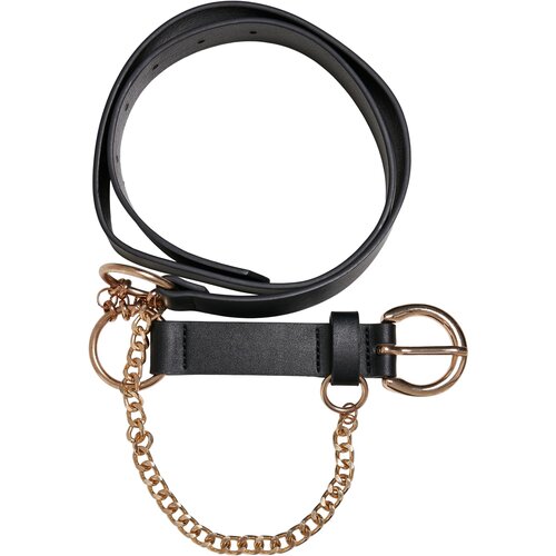 Urban Classics Accessoires Synthetic leather strap with black/gold chain Cijene