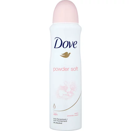 Dove Powder Soft antiperspirant v pršilu 48 H 150 ml