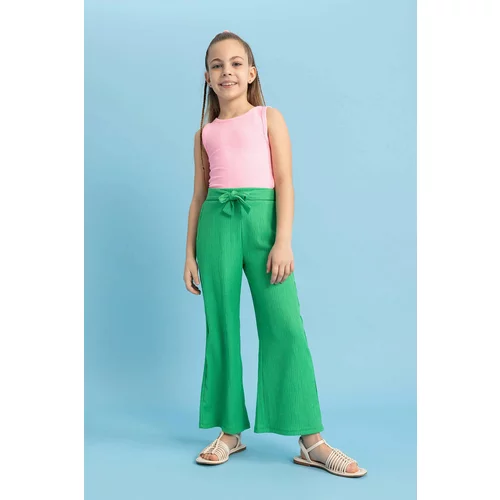 Defacto Girl's Wide Leg Crinkle Fabric Trousers