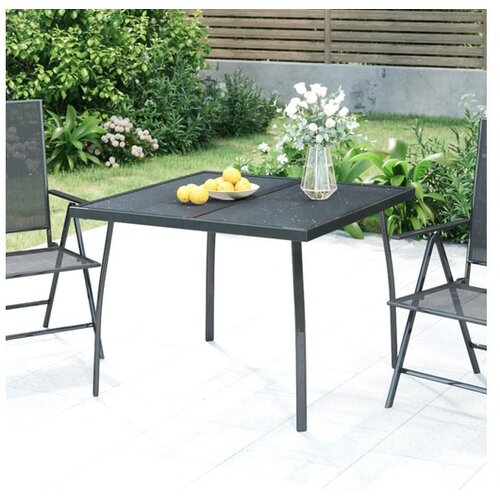  Vrtni stol antracit 100x100x7 cm od čelične mreže Cijene