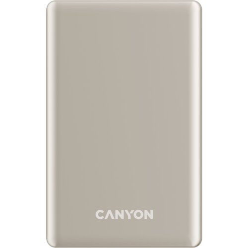 Canyon power bank OnPower 505 slim Magsafe 5000 mAh PD20W Beige Slike