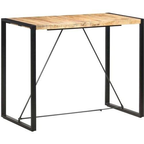 vidaXL Barski stol od masivnog drva manga 140 x 70 x 110  cm - Svjetlosmeđa 140 x 70 x 110 cm 1 Cijene
