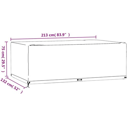  Navlake za vrtni namje&amp;scaron;taj 2 kom 213 x 132 x 75 cm pravokutne Slike