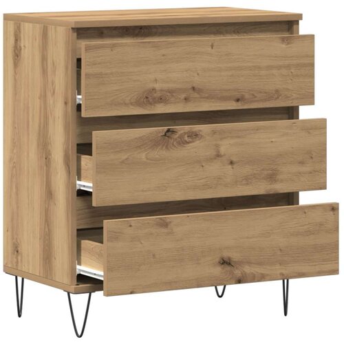  Sideboard s ladicama od umjetnog drveta hrasta 60x35x70 cm Slike