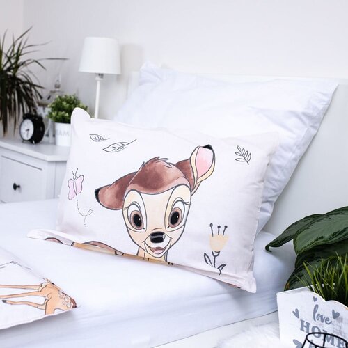 Jerry Fabrics Bombažna otro&amp;scaron;ka posteljnina za otro&amp;scaron;ko posteljico 100x135 cm Bambi &amp;quot;Beige&amp;quot; &amp;ndash; Slike