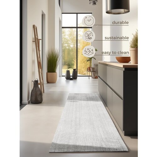 Hanse Home Svetlo siv obojestranski/ročno tkan tekač iz jute 80x200 cm Boucl&amp;eacute; Jaipur &amp;ndash; Slike