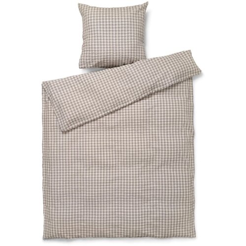 JUNA Siva/bež enojna podalj&amp;scaron;ana posteljnina iz krepa 150x210 cm B&amp;aelig;k&amp;amp;B&amp;oslash;lge &amp;ndash; Slike