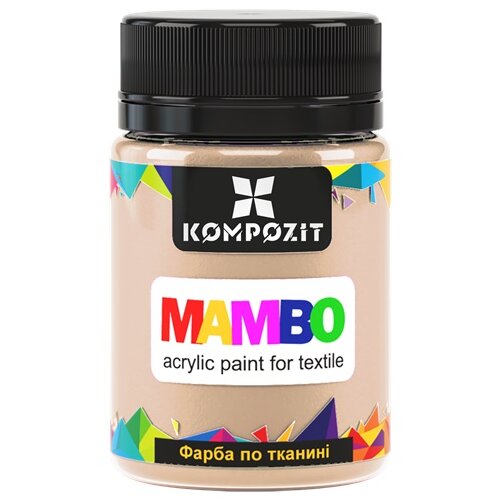  MAMBO pastelna akrilna boja za tekstil i kožu 50ml | 102 vanilla Slike