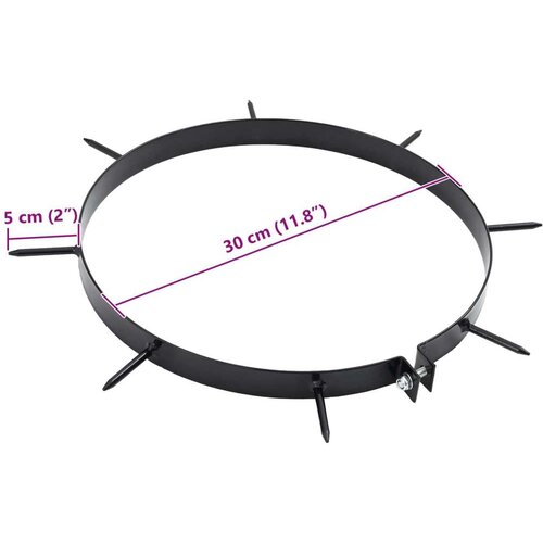  Stezaljka za aerator za travu s bodljama 5 pcs Crna &amp;Oslash; 300 mm Slike