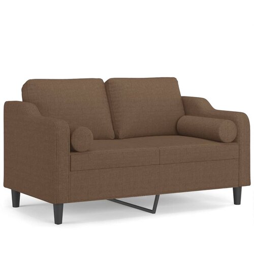 Maison Chic kavč - Sofa - Kanape dvosed z blazinami rjav 120 cm blago, (21727003) Cene