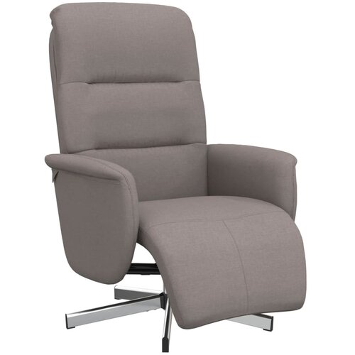 VidaXL Fotelj z oporo za noge taupe blago, (20929415) Slike