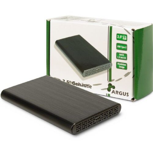InterTech GD-25010 USB-C 3.1 Gen2 za disk 6,35cm (2,5&amp;quot;) zunanje ohi&amp;scaron;je Slike