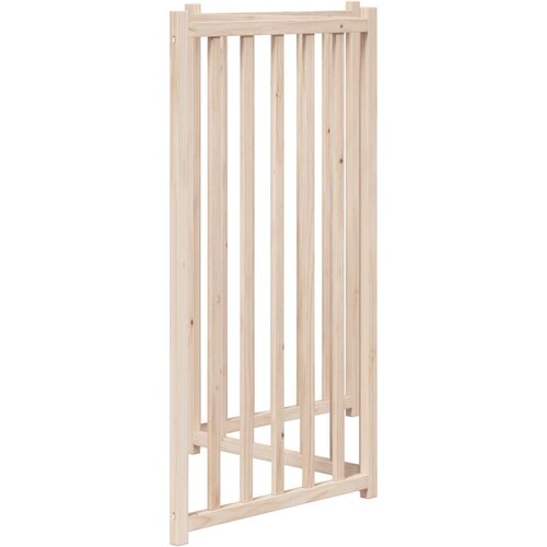  Vrata za pse Sklopiva 3 Panela 150 cm Masivno Drvo Jela Slike