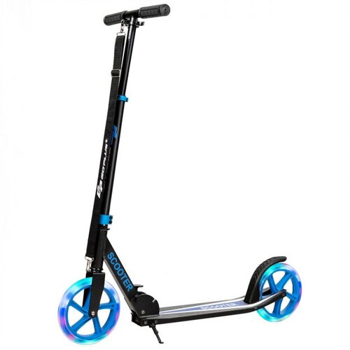  Skuter sklopiv i podesiv po visini, nosivost 100 kg, 2 LED kotača - plavi Cijene