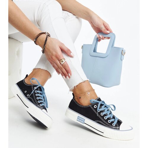Gemre Black sneakers with colorful laces Jadranka Cene