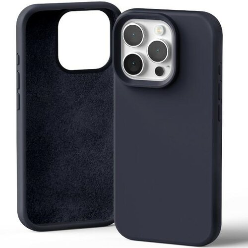 Mercury SILIKONSKI OVITEK OVITEK ZA IPHONE 16 PRO 6.3'' MORNO MODRA, (21971338) Cene